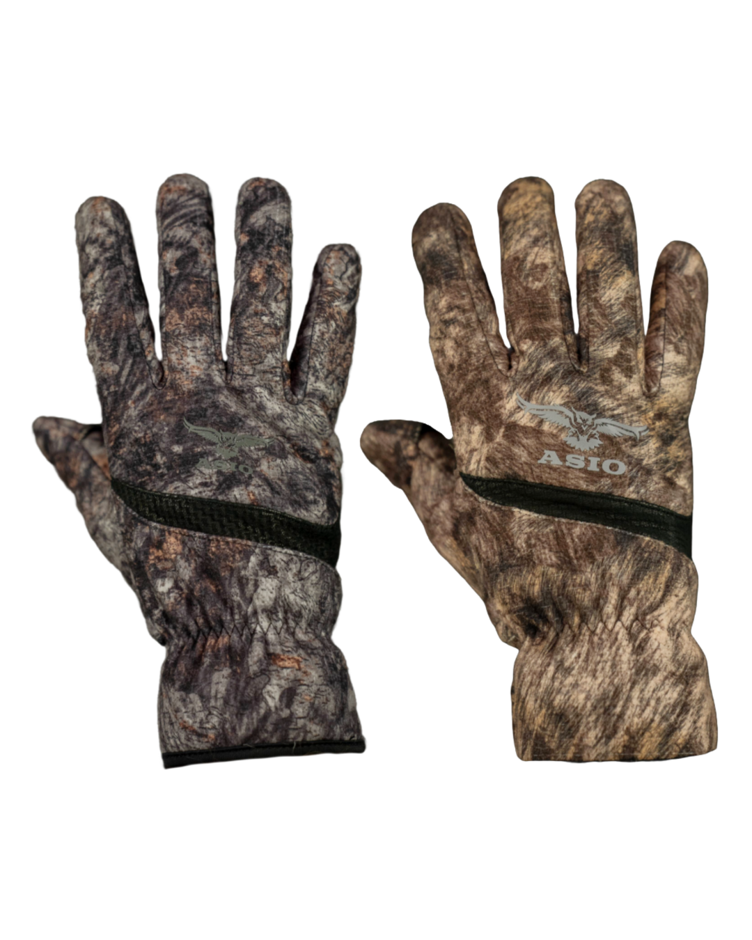 ASIO Gear Midseason hunting gloves in Raptor and RAPX camo or whitetail bow hunting
