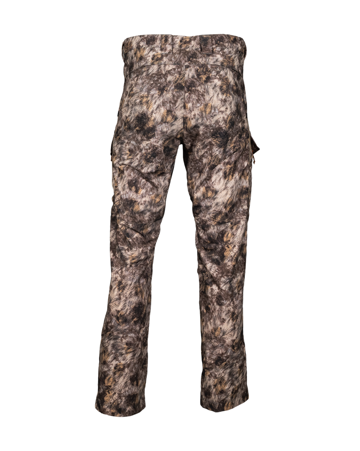 ASIO Gear lightweight early season breathable hunting pant in RAPX camo for treestand and bowhunting concealment showing the back of the pant