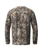 Back view of ASIO Gear RAPTOR camo lightweight long sleeve performance hunting shirt for whitetail hunters