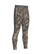asio gear midweight baselayer bottom in raptor camo ideal for laying underneath early to mid season hunting gear. merino wool and synthetic blend for ultimate warmth and moisure wicking ability