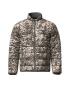 asio gear insanely quiet midweight puffy jacket in raptor camo for layering during whitetail bow hunts