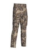 ASIO Gear Midweight Sherpa Pant in RAPX camo shown in a ground stalking bowhunting setup.