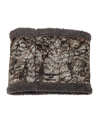 ASIO windproof sherpa neck gaiter in raptor camo for cold bow hunts